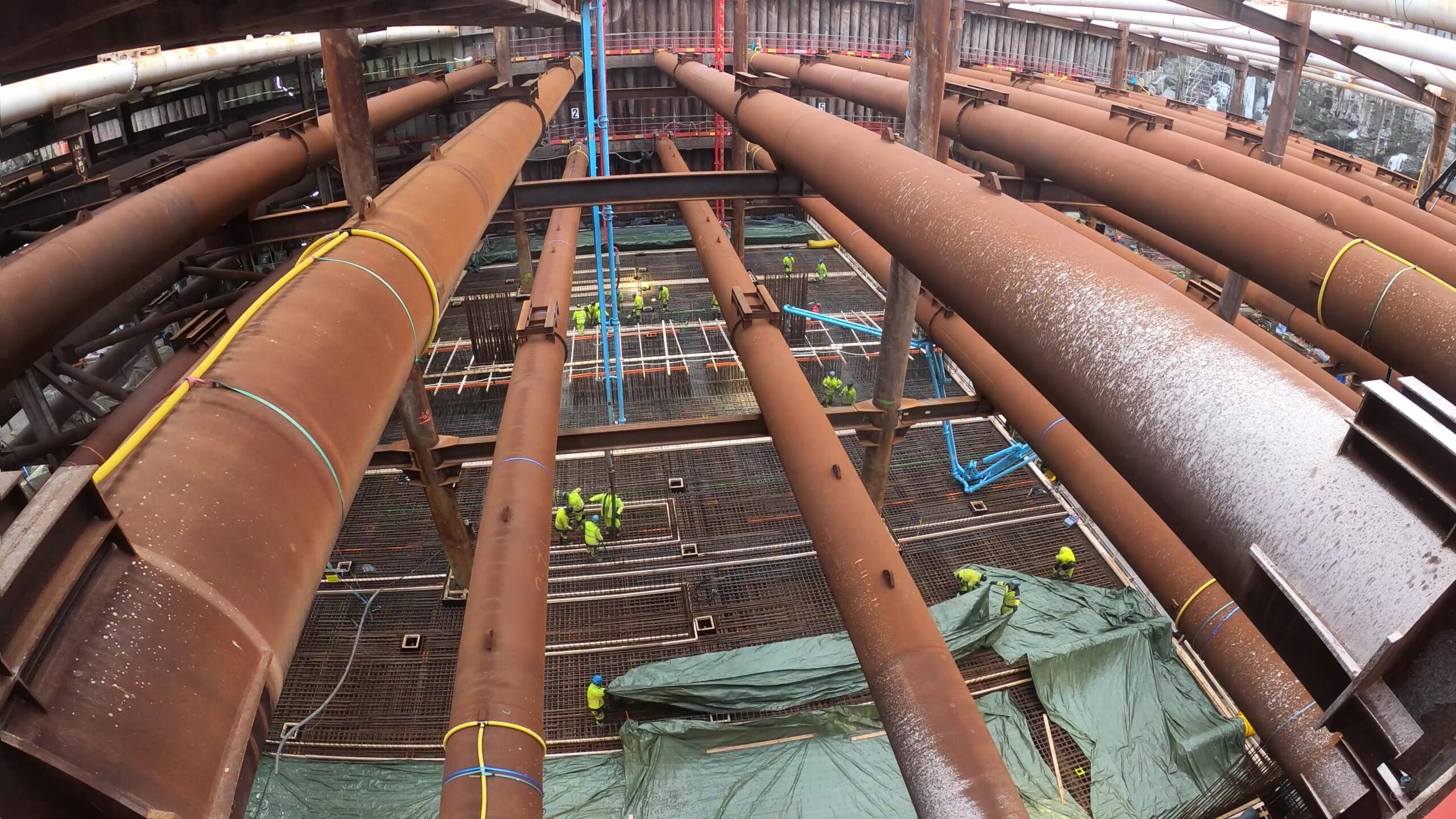 Komplicerad gjutning vid Västlänken-etapp