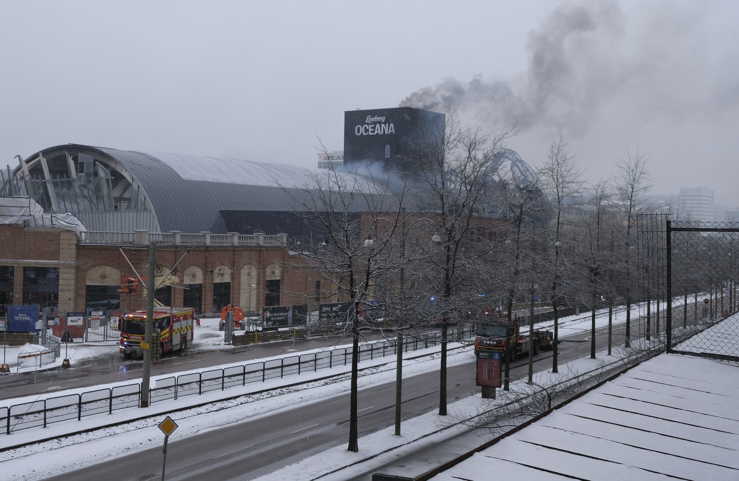 Storbrand vid NCC:s miljardprojekt i Göteborg