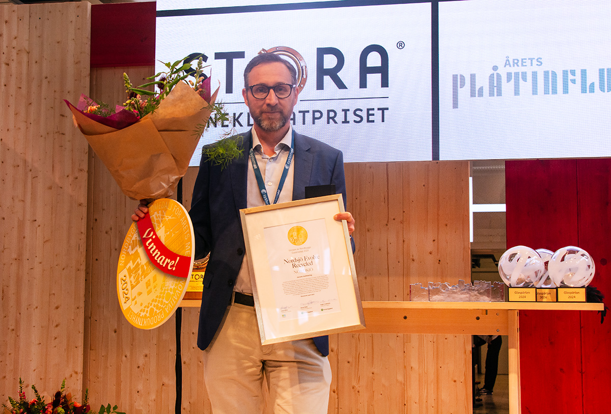 Nordbyggs Guldmedalj till återvunnen färg