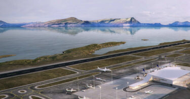 Illustration som visar nya Bodø flygplats