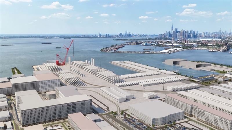 Skanska uppgraderar South Brooklyn Marine Terminal i New York. Bild: Skanska