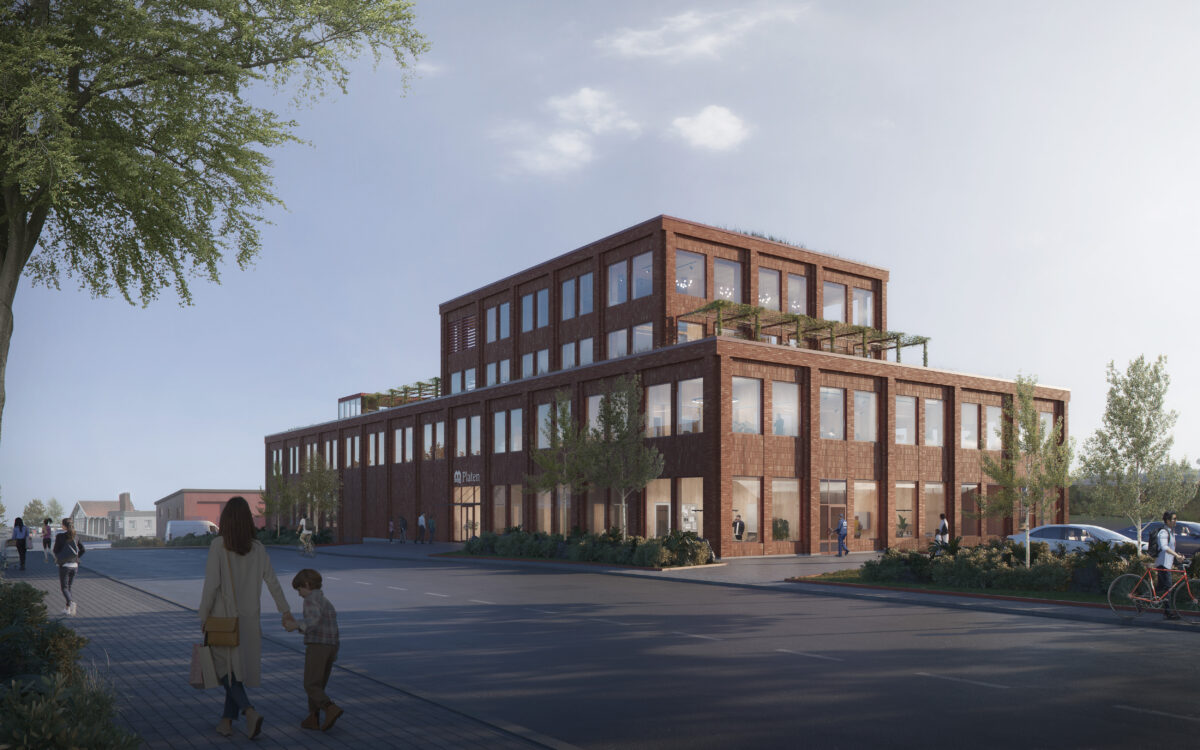 Nya Platan-huset i Motala. Illustration: Winell & Jern arkitekter