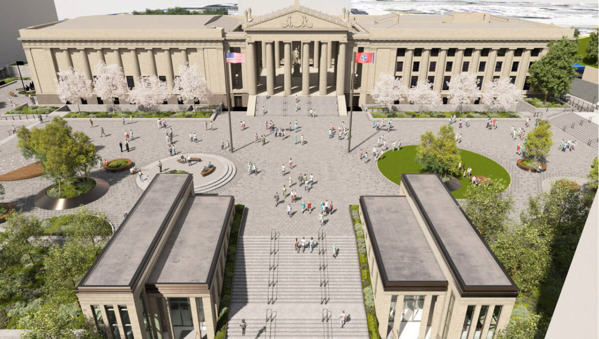 Skanska renoverar historiska Legislative Plaza i Nashville. Foto: Skanska