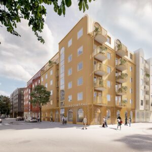 Veidekke bygger nytt bostadskvarter i Råsunda