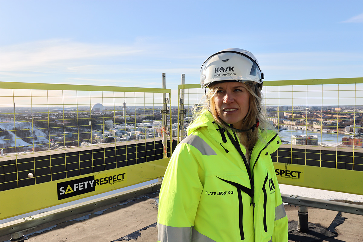 Stina Harladsson är projektledare på Atrium Ljungberg får Sickla Central.