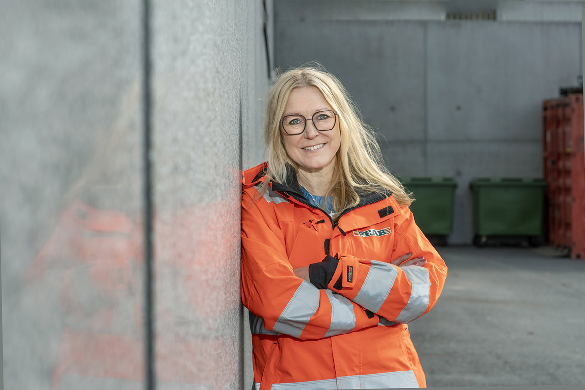 Susanne Hallberg, regionchef på Peab. Foto: Peab