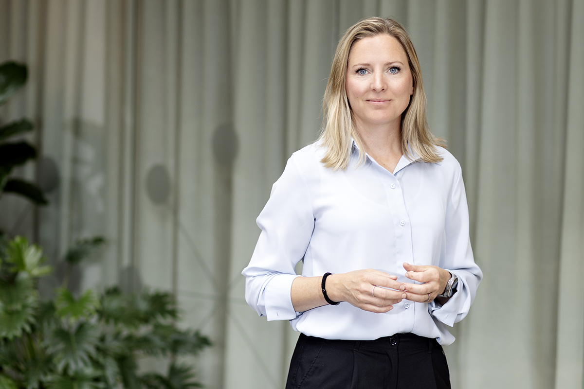 Sara Löfgren, ordförande för Svensk Betong. Foto: Svensk Betong