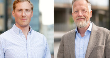 Johan Pedersen och Björn Persson, blir nya avdelningschefer på division Industri, Svevia. Foto: Emil Malmborg och Pia Gyllin