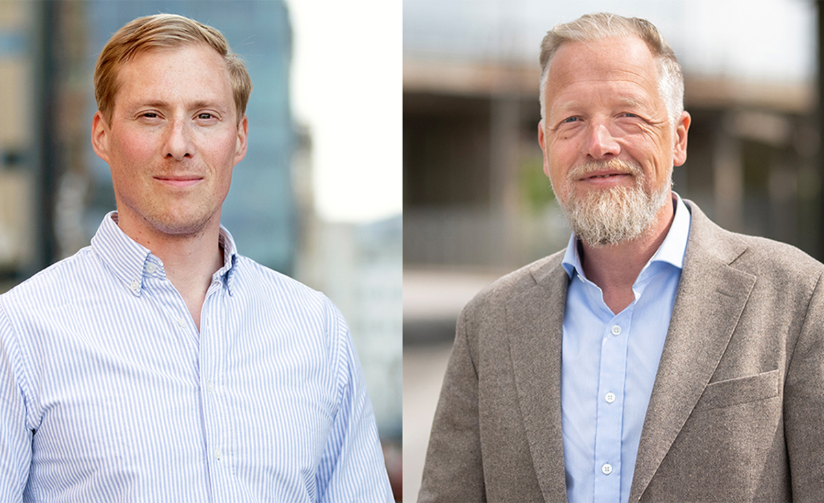 Johan Pedersen och Björn Persson, blir nya avdelningschefer på division Industri, Svevia. Foto: Emil Malmborg och Pia Gyllin