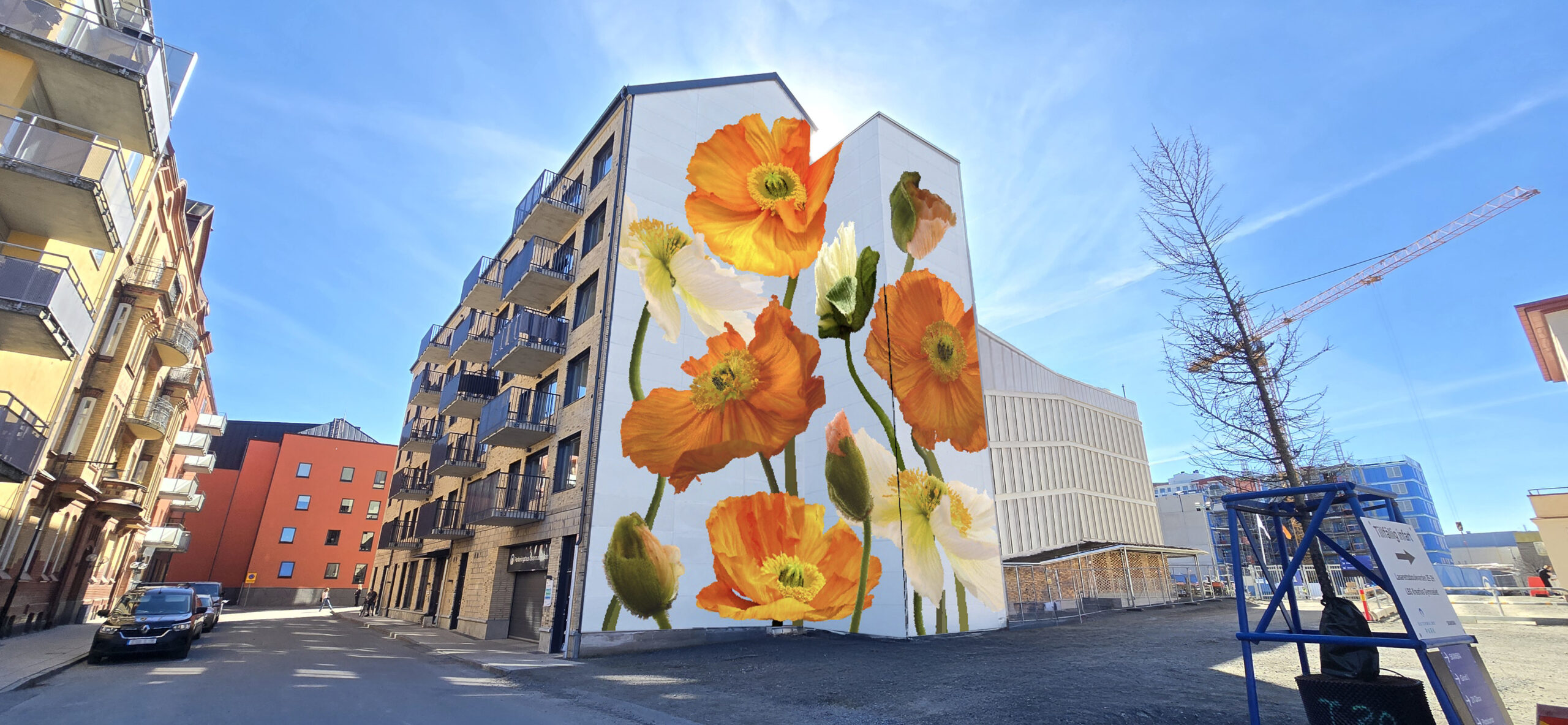 Flyttbar fasadmålning ger fler möjligheter