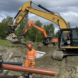 Peab bygger nya huvudledningar i Härjedalen