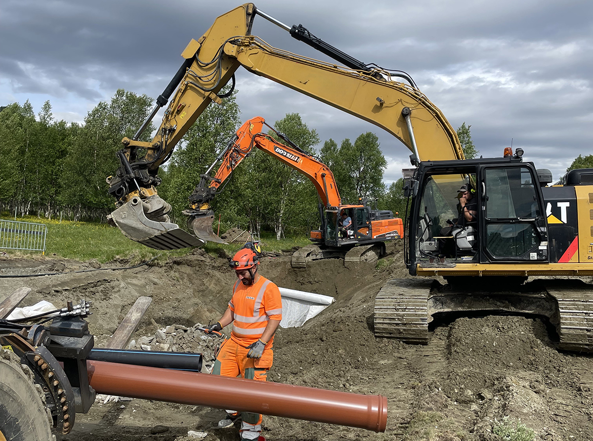 Peab bygger nya huvudledningar mellan Ramundberget och Bruksvallarna