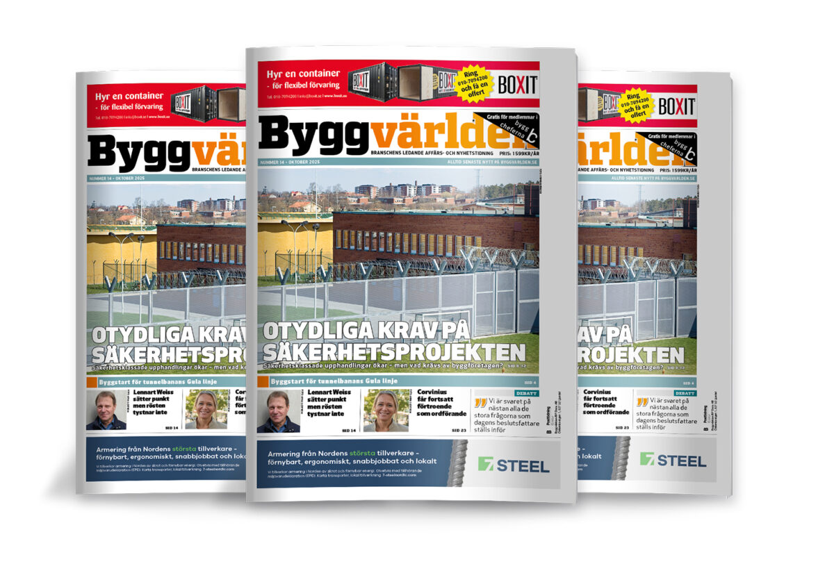 Nytt nummer av Byggvärlden