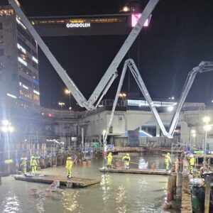 Stor och fossilfri gjutning vid Slussen