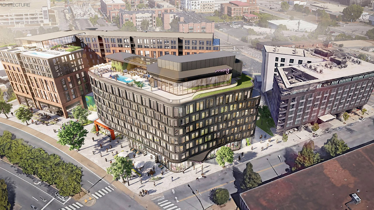 Skanska bygger höghus för bostäder och ett hotell i Nashville, Tennessee, USA