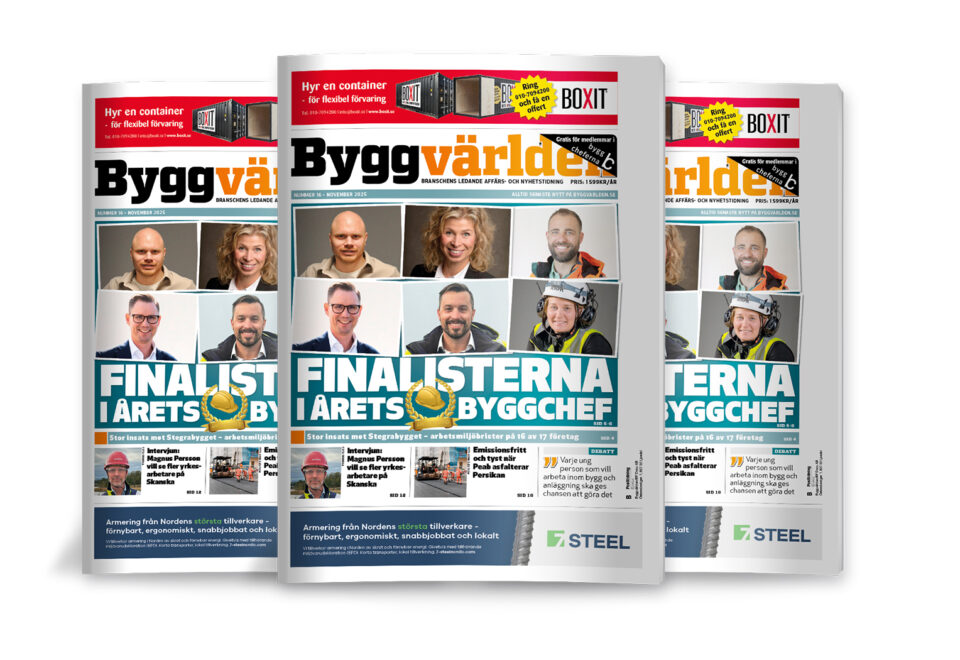 Nytt nummer av Byggvärlden