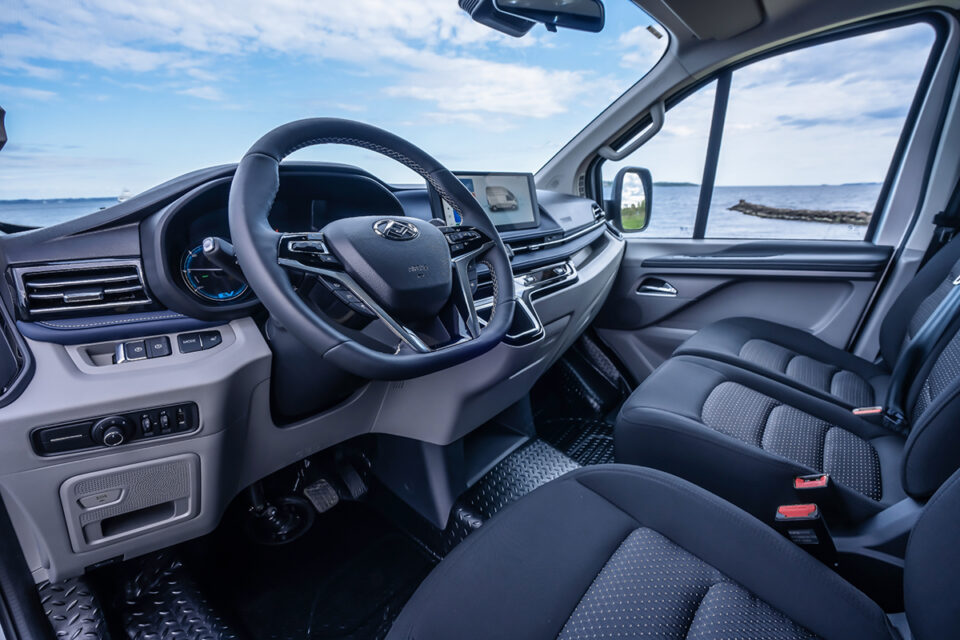 Kupén på Maxus e-Deliver 7 är enkel men funktionell