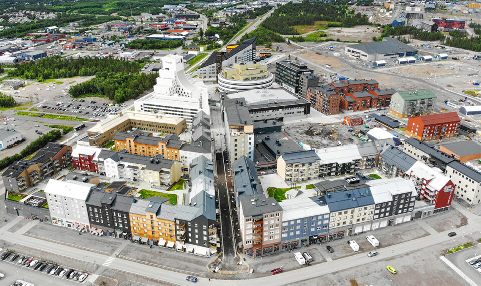Bygget av nya Kiruna ger kyligare stad