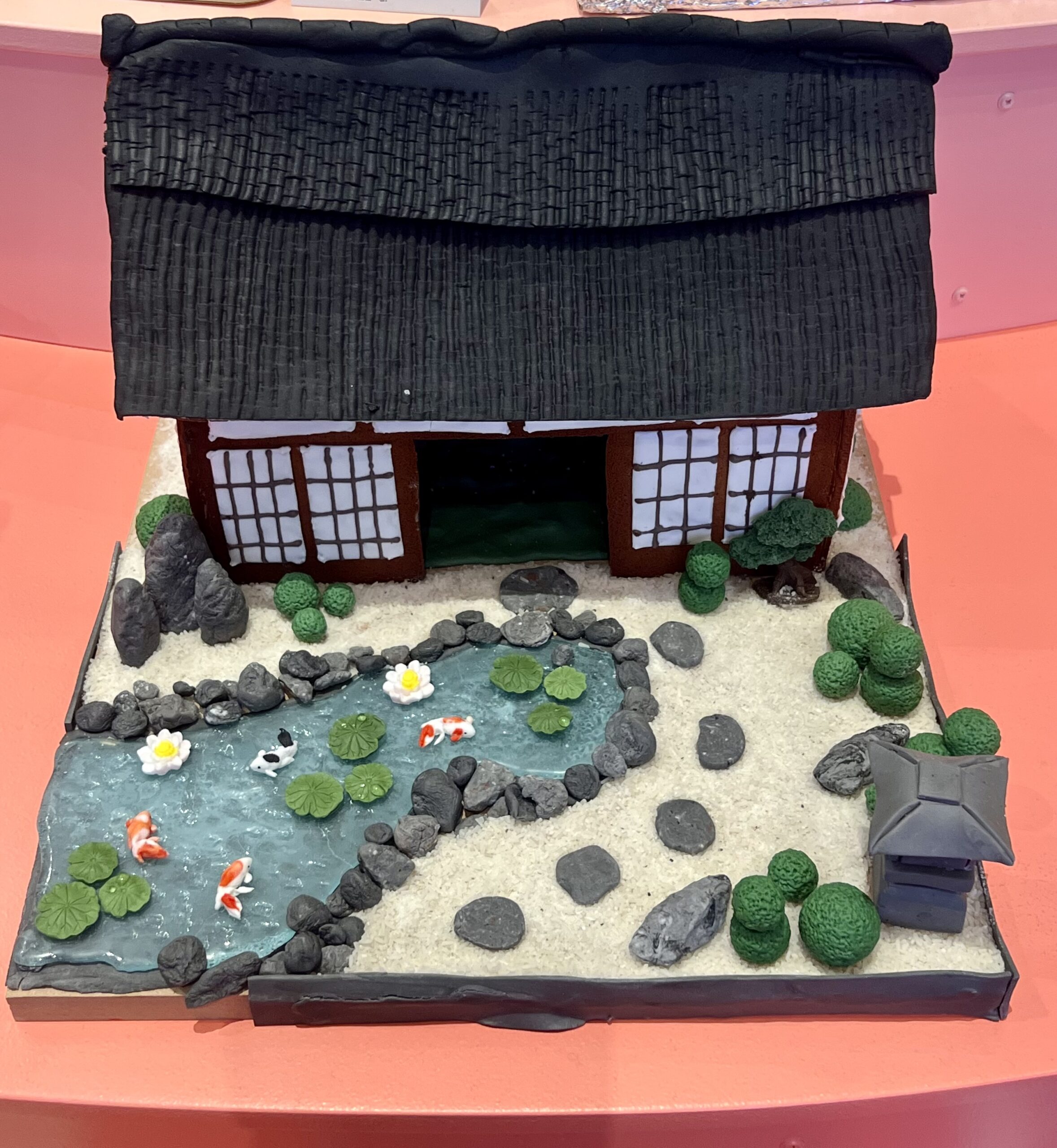 pepparkakshus på Arkdes årliga utställning