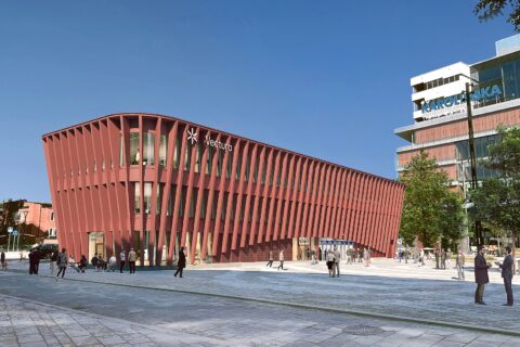 Bygger kontor över tunnelbanestation