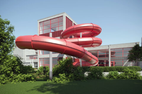 Studentbostäder, verkstad och badhus i topp