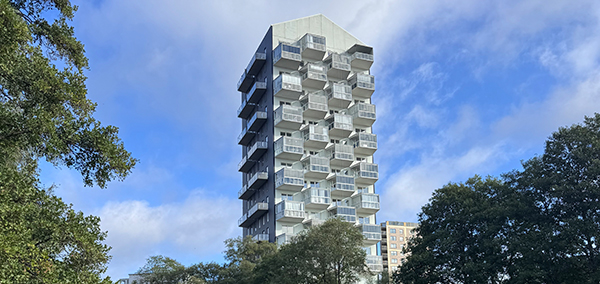 Fasadrenovering på hög höjd från rep ger stora kostnadsbesparingar