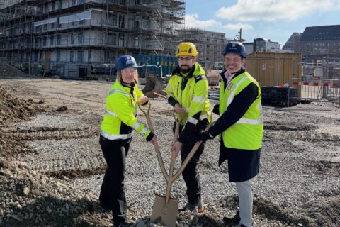 Första spadtag för bostäder i Lund