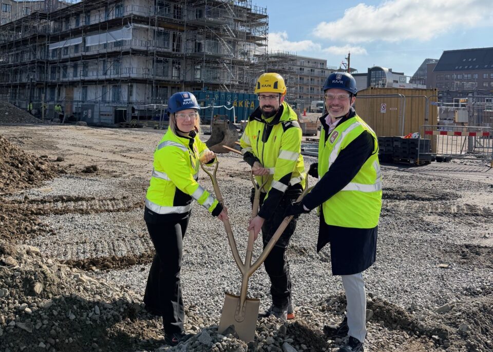 Första spadtag för bostäder i Lund