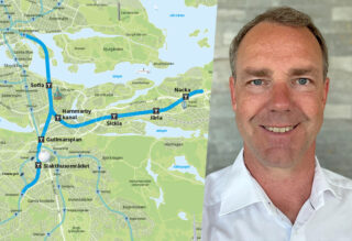 Lars Jonson tillträder som avdelningschef för Blå linje till Nacka och Söderort. Bild: Nya tunnelbanan