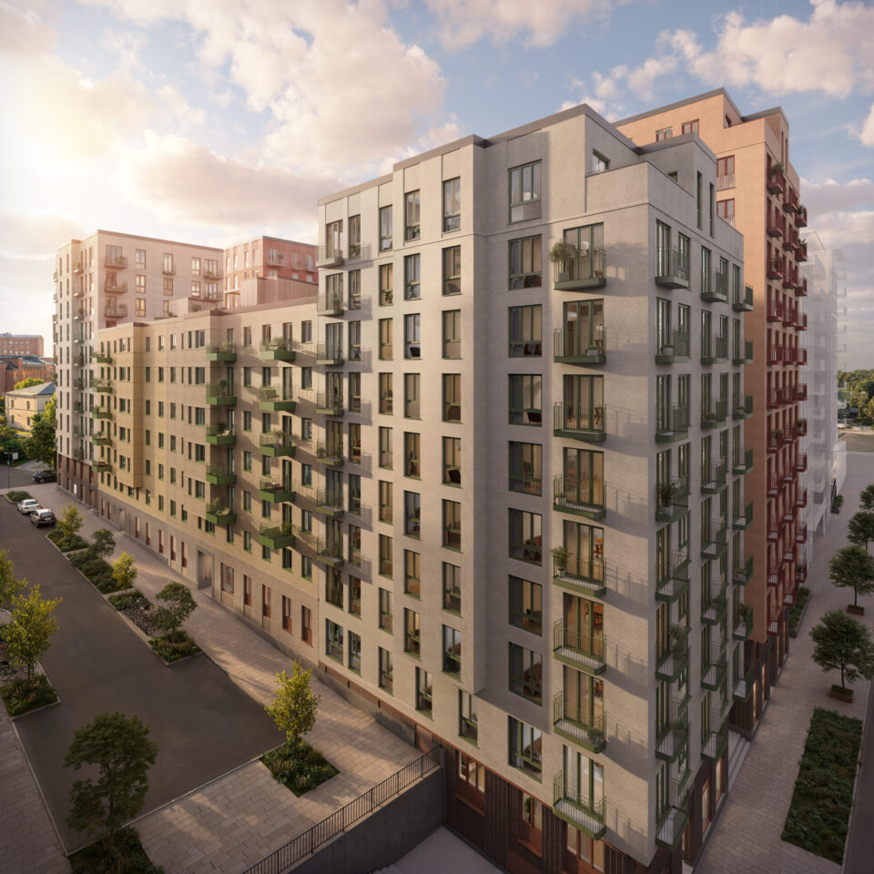 De produktionsstartar 107 bostäder