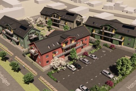 Första spadtaget för Peabs nya bostadskvarter i Halmstad