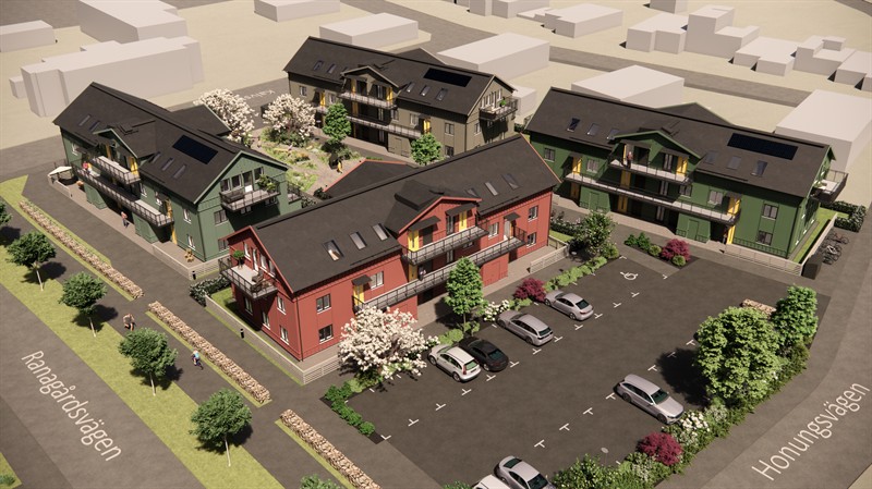Första spadtaget för Peabs nya bostadskvarter i Halmstad